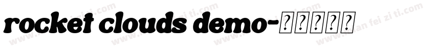 rocket clouds demo字体转换